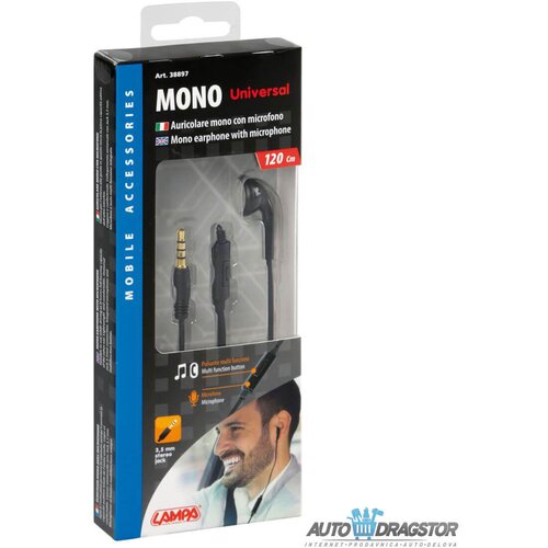 Lampa Accessories mono slušalice sa mikrfofonom 38897 Cene
