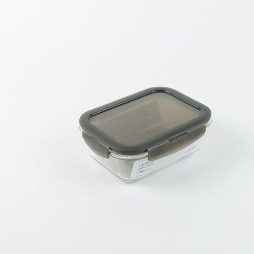 LocknLock Staklena posuda za hranu Ovenglass Euro Gray 630ml, Siva Cene