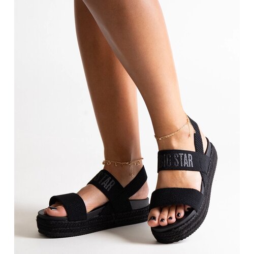 Big Star Black platform sandals Cene