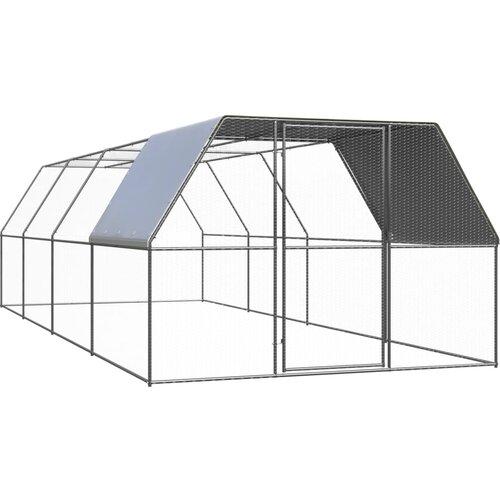 VidaXL Zunanji koko&amp;scaron;njak 3x8x2 m pocinkano jeklo Slike