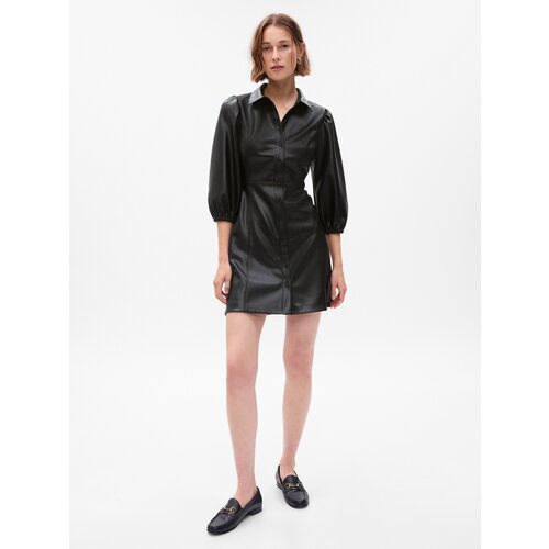 GAP Faux Leather Dress - Women's Cene