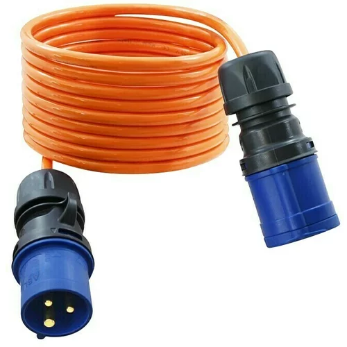 Commel produžni kabel s utikačem i natikačem (narančaste boje, 10 m)