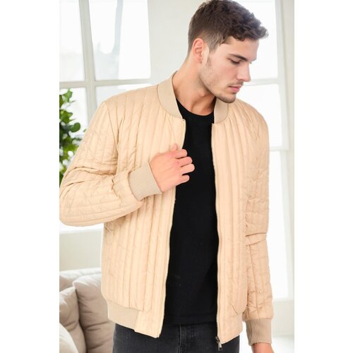 Dewberry M8643 MEN&amp;#039;S COAT-BEIGE-1 Slike