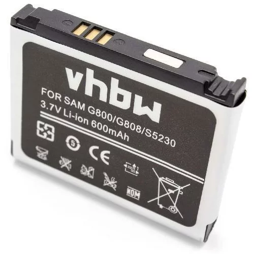 VHBW Baterija za Samsung SGH-L870 / SGH-G800 / SGH-I200, 600 mAh
