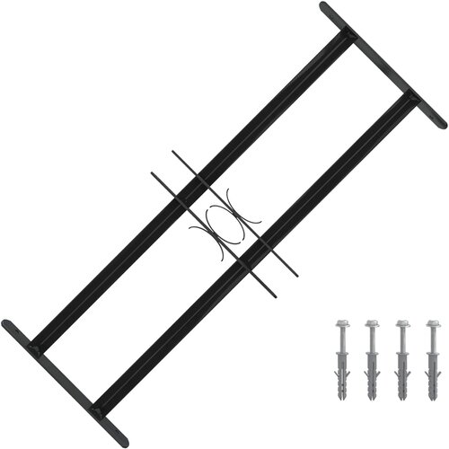  Re&amp;scaron;etka za prozor 76 x 30 cm Čelik s prahom premazan Crna Slike