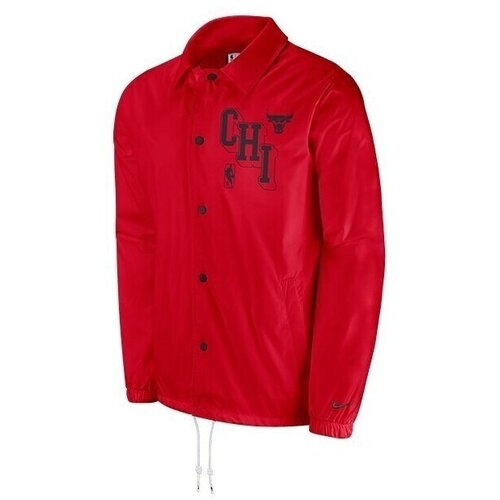 Nike Jakne Nba Chicago Bulls Coach&amp;#039;s Rdeča Slike