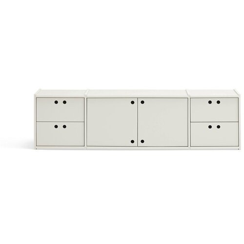 Teulat Kremno bela TV omarica 157x42x40 cm Wally &ndash; Cene