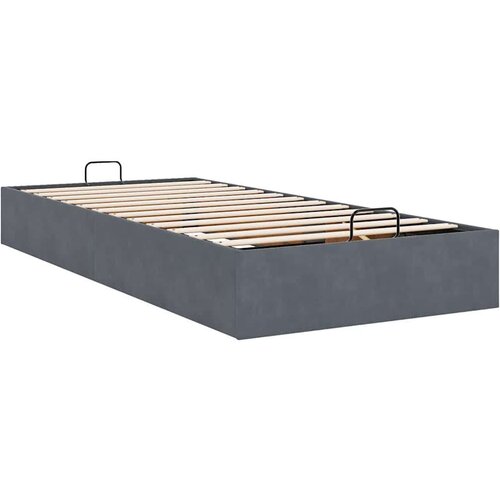 VidaXL okvir za krevet bez madraca tamnosivi 80x200 cm bar&amp;scaron;unasti Slike
