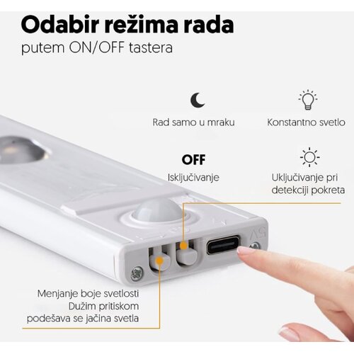  Punjiva LED lampa 80cm, sa PIR senzorom Slike