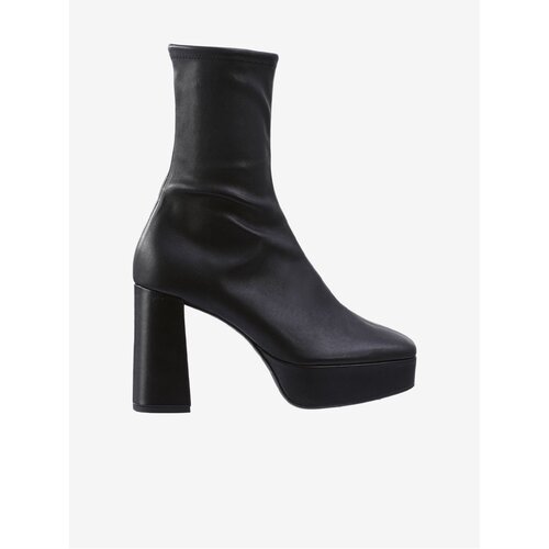 H&amp;ouml;gl Black women&amp;#039;s leather ankle boots with heels Cora - Ladies Slike