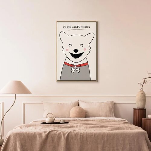  Slika - Doggy Harry (1 Part) Vertical 80x120 U prirodnom drvenom okviru Slike
