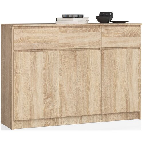 AKORD KOMODA K140 3D 3SZ CLP PK DĄB SONOMA, (21703080) Cene