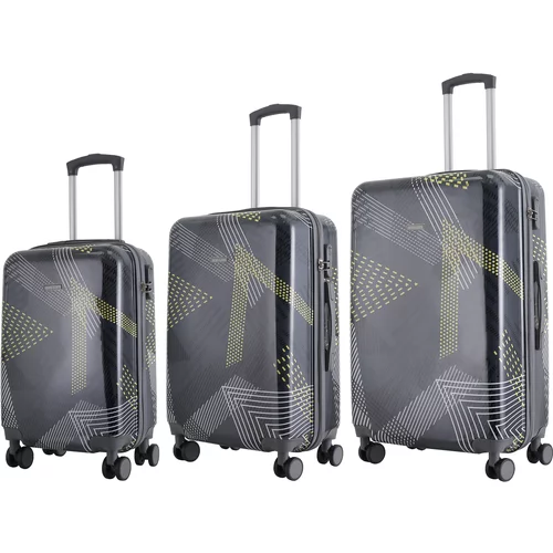 Semiline Unisex's ABS Suitcase Set T5651-0