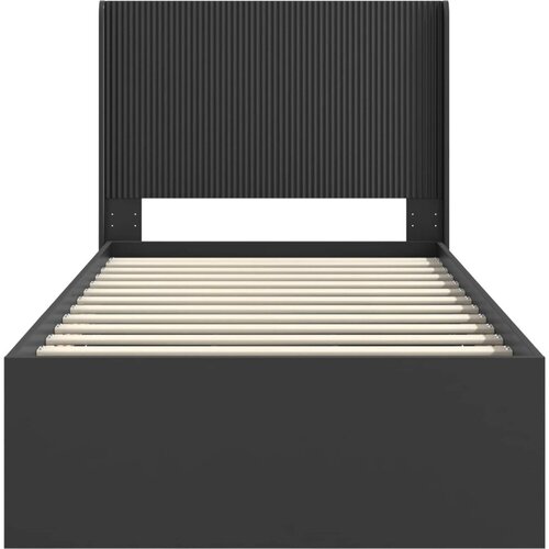  Okvir za krevet s pohranom i uzglavljem Crna 75 x 190 cm - Crna 75 x 190 cm Slike