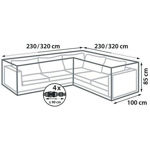 SUNFUN Zaštitni prekrivač za vrtni namještaj (320 x 100 x 85 cm) Cijene