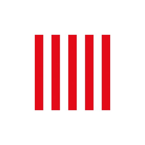 PPD Papperproducts Design Stripes - Salvete - Stripes, Red 25x25 cm Cene