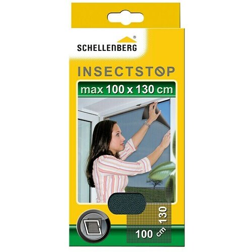 SCHELLENBERG Insect Stop Mrežica za zaštitu od insekata (Š x V: 130 x 100 cm, Boja tkanine: Antracit, Pričvršćivanje stezanjem, Prozor) Cijene