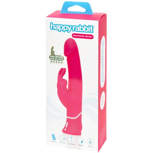 Happy Rabbit rabbit vibrator - Dual Density, ružičasti Cijene