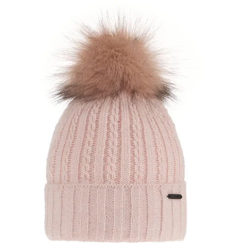 AGBO Woman's winter hat pink Karizma with pompom