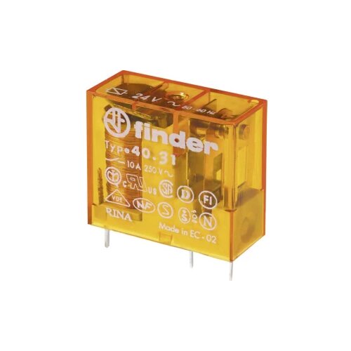 Finder 40.31.8.230.0000 Relej za tiskane pločice 230 V/AC 10 A 1 prebacivanje 1 ST Slike