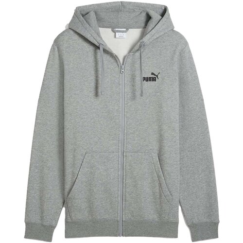 Puma Puloverji Ess No. 1 Logo Full-Zip Hoodie Fl Siva Slike