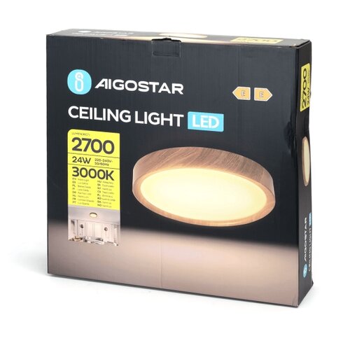 Aigostar LED plafonsko svetlo LED/24W/230V 3000K prečnik 38,3 cm Slike