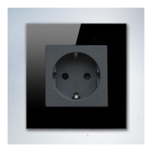 Exeshop 16A EU Wi-Fi WALL SOCKET Crni (TUYA) ( SWS001 ) Slike