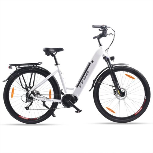 TTGO Električno kolo LKZZ-28ST, motor Bafang s srednjim pogonom 250 W, 36 V 20 Ah, bela, (21960365) Cene