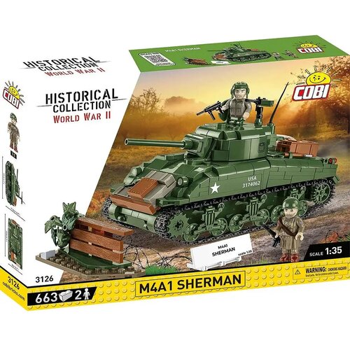Cobi Toys COBI: M4A1 Sherman tank gradbena igrača (3126) Slike