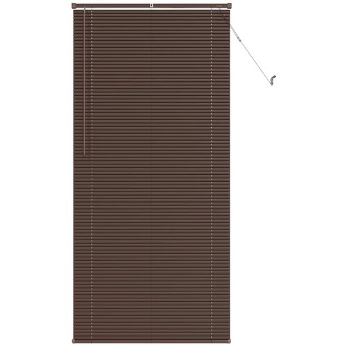 VidaXL Venecijanska žaluzija Temno rjava z vzorcem 213 x 80 cm PVC, (5000178501) Slike