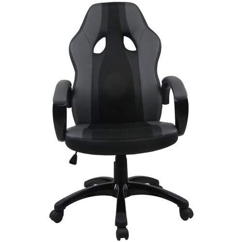 MID.YOU GAMING STOL kovina, umetna masa, tekstil črna, svetlo siva Cene