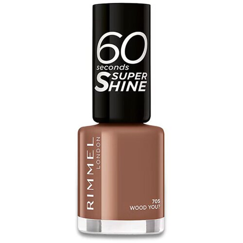 Rimmel London Lak za nohte 60 Sekunden Super Shine Nagellack - 705 Wood You ? Kostanjeva Slike