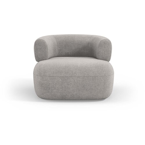 Micadoni Home Svijetlo siva fotelja od boucl&amp;eacute; tkanine Jenny &amp;ndash; Slike