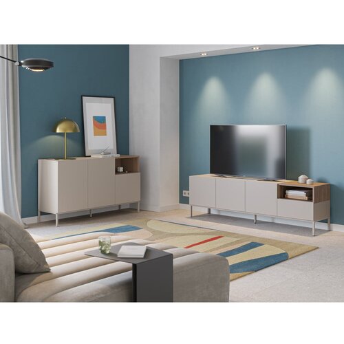 Marckeric Kremno bela komoda 140x80 cm Cailin &amp;ndash; Slike