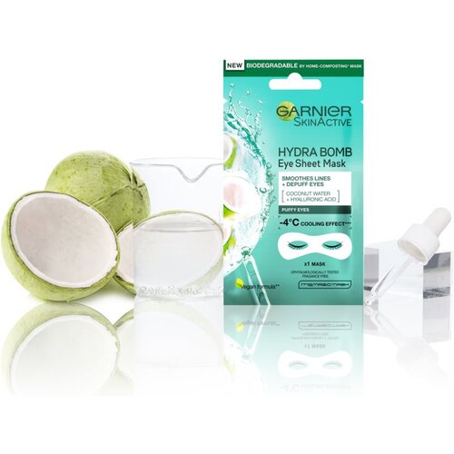 Garnier Skin Naturals Moisture+ Smoothness vlažilna maska za predel okoli oči 1 ks za ženske Cene