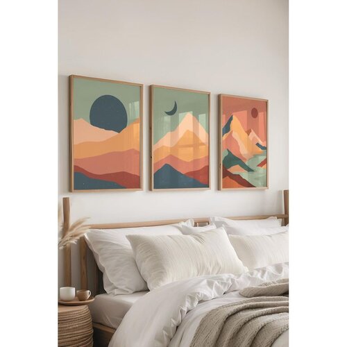WALLXPERT &Ccedil;-300638 - 3040 Set dekorativnih slika u vi&scaron;e boja (3 komada) Cene