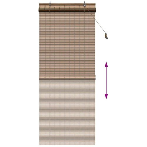 vidaXL Zavjese i sjenila sa zavjesama Smeđa 90 x 220 cm bambus Cijene