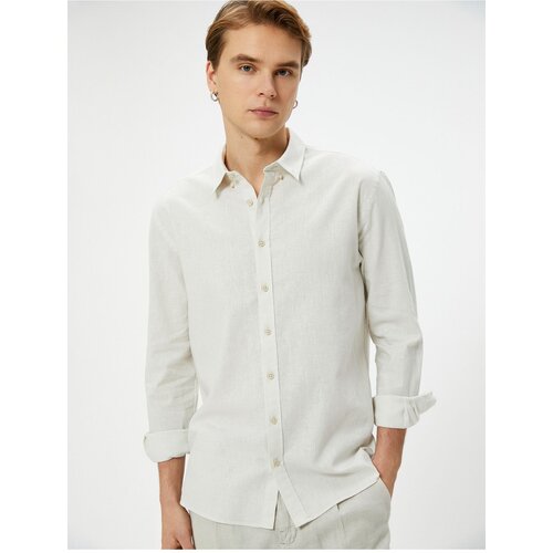 Koton long sleeve shirt classic cuff collar buttoned Slike