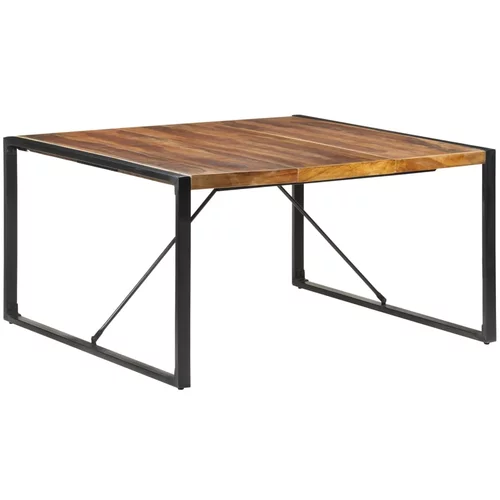  Blagovaonski stol 140 x 140 x 75 cm od masivnog drva i šišama