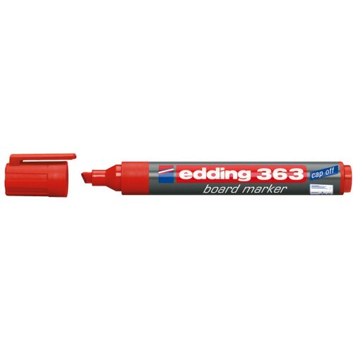 Edding marker za belu tablu 363 1-5mm, kosi vrh crvena Slike