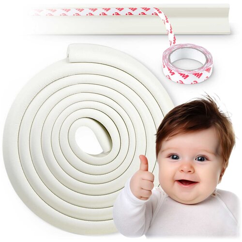 Ricokids 798710 Foam Safety Tape - 6m White Protective Padding for Child Safety, (21740510) Cene