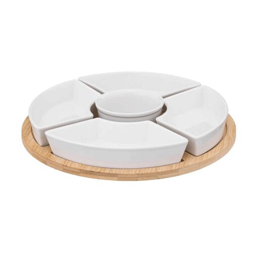 Secret de Gourmet SG SET ZA SERVIRANJE 6 DIJELOVA, 27X1CM, PORCULAN/BAMBUS Cene