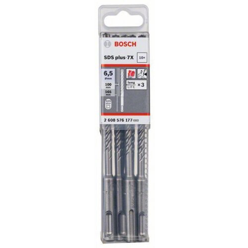 Bosch hamer burgija SDS plus-7X 6,5 x 100 x 165 mm, 1 komad ( 2608576177. ) Slike