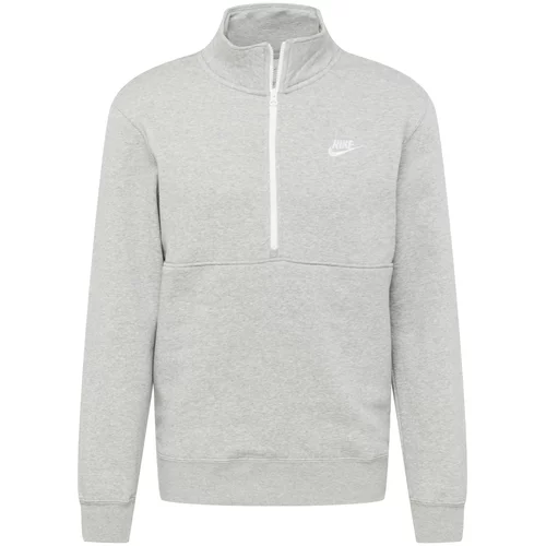 Nike Sportswear Sweater majica svijetlosiva / bijela