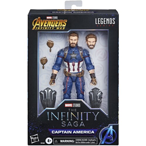 Hasbro avengers - infinity marvel legends series, captain america 15 cm akcijska figura, vrhunski dizajn, vključuje 5 dodatkov, večbarvno, F01855L0 večbarvno, (20839078) Cene