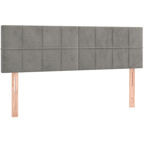  LED uzglavlje svjetlosivo 144x5x78/88 cm bar&amp;scaron;unasto Slike