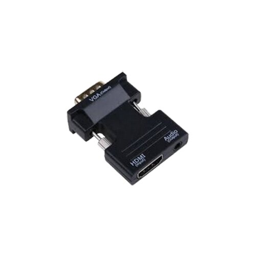 Fast Asia adapter-konverter HDMI na VGA + 3.5mm (ž/m) (Crni) Cene