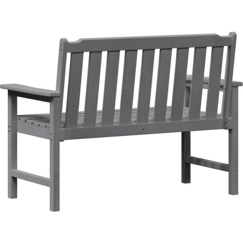 VidaXL vrtna klupa svjetlosiva 120 cm hdpe Slike