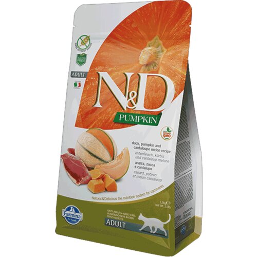 N&d Pumpkin Hrana za odrasle mačke, Bundeva i Pačetina - 300 g Cene