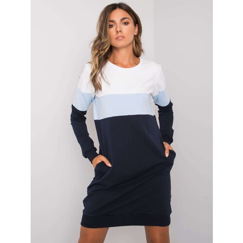 RUE PARIS Dress-RV-SK-5869.04-navy blue Slike
